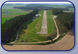 Flugplatz Regensburg Anflug auf die 28