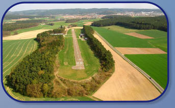 Flugplatz Regensburg Anflug auf die 10