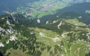 Wunderschönes Bergpanorama auf dem Flug nach St. Johann im Tirol