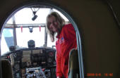 Gabi gerade gelandet mit der Antonow AN -2