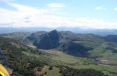 Bergpanorama von Granada in Andalusien