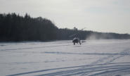 Unser Cavalon D-MAMZ im Schnee auf dem Flugplatz Nittenau-Bruck EDNM