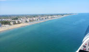 Luftaufnahmen der das Meer bei Caorle